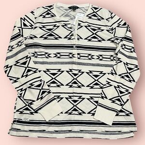 Ralph Lauren Woman L/S Henley Tee (Black / White)